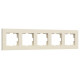 Рамка на 5 постов Werkel Slab айвори софт W0052962