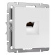 Розетка Ethernet RJ-45 и со шторками, без рамки Werkel белый матовый W5120001