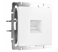 Розетка Ethernet RJ-45 и со шторками, без рамки Werkel белый матовый W5120001