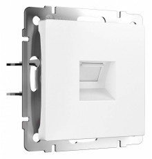 Розетка Ethernet RJ-45 и со шторками, без рамки Werkel белый матовый W5120001