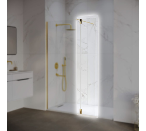 Боковая панель RGW Z-071Gb 300х1950 мм стекло 8 мм золото 352207103-16