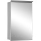 Зеркальный шкаф De Aqua Алюминиум 50 серебро 00261749