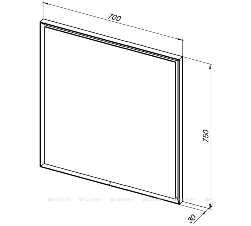 Зеркало Allen Brau ACTIVITY 70 см белый матовый 1.340026.WM