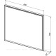 Зеркало Allen Brau ACTIVITY 80 см белый матовый 1.340027.WM