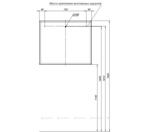 Зеркало Allen Brau Activity 90 см платина матовый 1.340028.PGM
