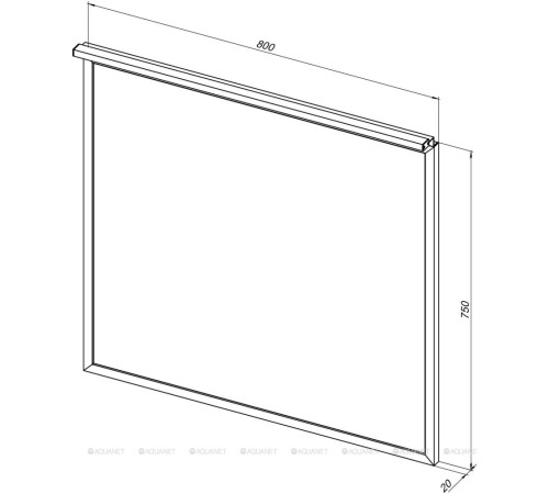 Зеркало Allen Brau Priority 80 см медь браш 1.31015.60