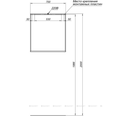 Зеркало Allen Brau REALITY 70 серебро браш 1.32017.02