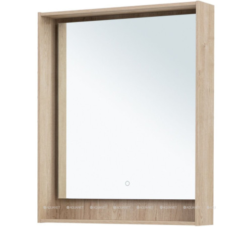Зеркало Aquanet Милан 70 LED дуб светлый 00336404