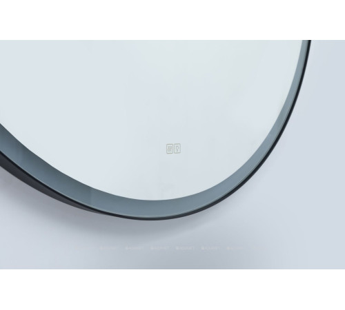 Зеркало Aquanet Тренд D 600 с LED подсветкой черный 00316704