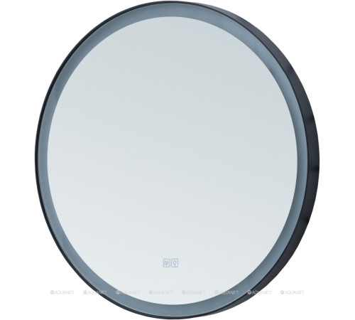 Зеркало Aquanet Тренд D 600 с LED подсветкой черный 00316704