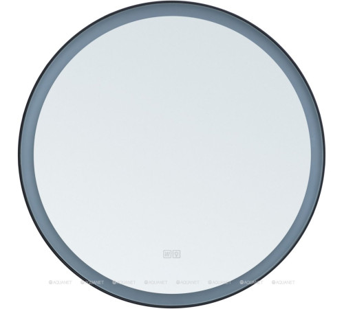 Зеркало Aquanet Тренд D 600 с LED подсветкой черный 00316704