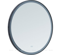 Зеркало Aquanet Тренд D 700 с LED подсветкой черный 00316694