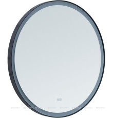 Зеркало Aquanet Тренд D 700 с LED подсветкой черный 00316694