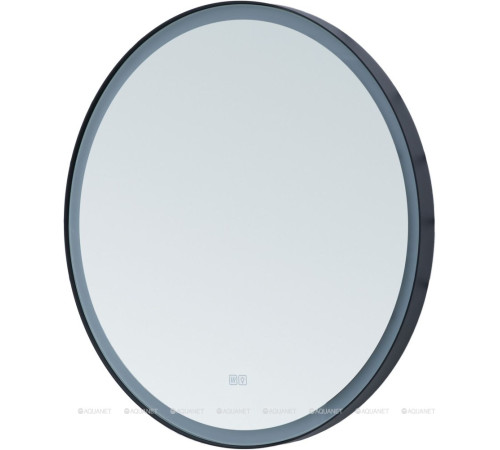 Зеркало Aquanet Тренд D 700 с LED подсветкой черный 00316694
