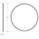 Зеркало Cezares Eco 800 мм с подсветкой и сенсором CZR-SPC-ECO-800-LED-TCH