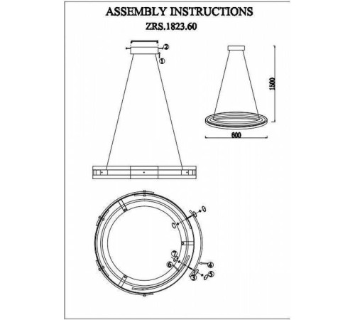 Подвесной светильник Zortes Criolla ZRS.1823.60