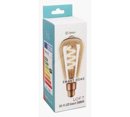 Умная светодиодная лампа Zetton Smart Wi-Fi Bulb E27 4 Вт 2700 K ZTSHLBLWWE271RU