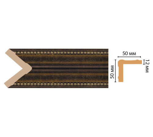 Угол интерьерный Decomaster 142-56 50х50х2400 мм 142-56