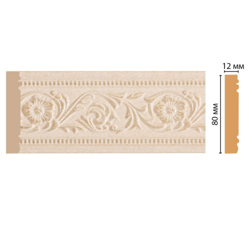 Молдинг DecoMaster 150-18D 80х12х2400 мм 150-18D