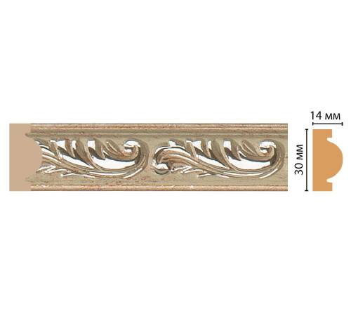 Молдинг DECOMASTER 157-59 ДМ 30х13х2400 мм 157-59 ДМ