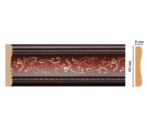 Молдинг DECOMASTER 186-52 60х8х2400 мм 36148