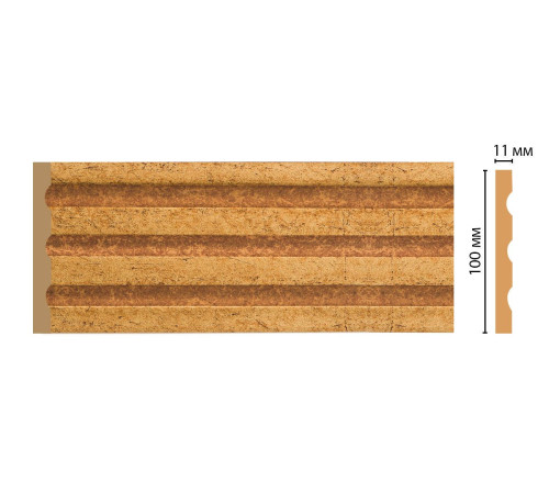 Пилястра DECOMASTER D201-58 полистирол 100х11х2400 мм D201-58