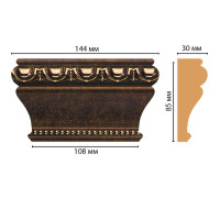 Капитель декоративная Decomaster D202-56 144х85х30 мм D202-56