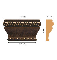 Капитель декоративная Decomaster D202-56 144х85х30 мм D202-56