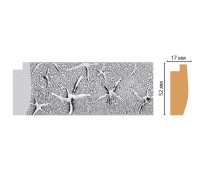 Багет из полистирола DECOMASTER FM17-1 52х17х2850 мм FM17-1