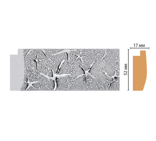 Багет из полистирола DECOMASTER FM17-1 52х17х2850 мм FM17-1