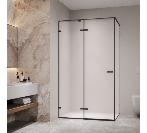 Душевой уголок RGW SV-040B 1000x800 мм черный матовое стекло 353204008-24