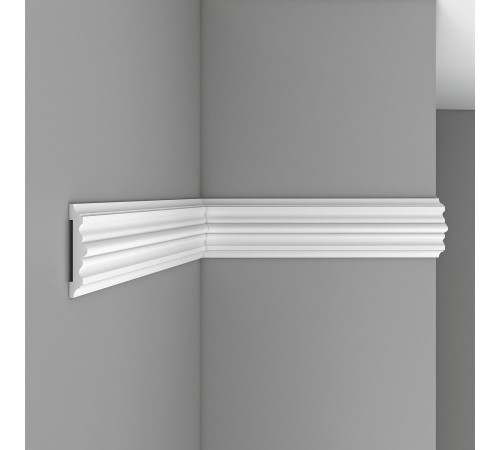 Молдинг гладкий DECOMASTER 97902 полиуретан 100х20х2400 мм 97902