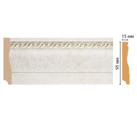 Плинтус напольный DECOMASTER 153-40 ДМ 95х12х2400 мм 153-40 ДМ