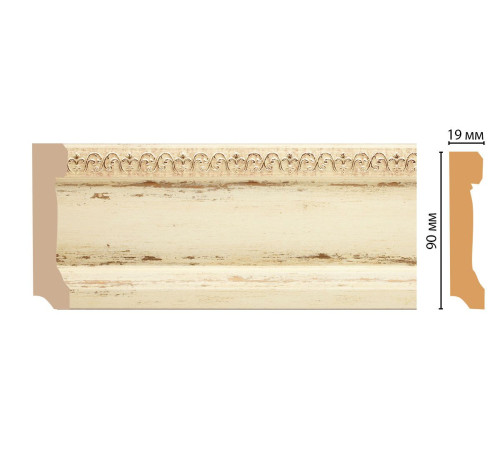 Плинтус напольный DECOMASTER 166-1028 90х19х2400 мм MAS36625