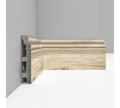 Плинтус напольный DECOMASTER D232 100 х 22 х 2400 мм D232-82 ДМ