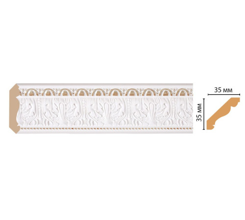 Плинтус потолочный DECOMASTER 155S-115 35х35х2400 мм 155S-115