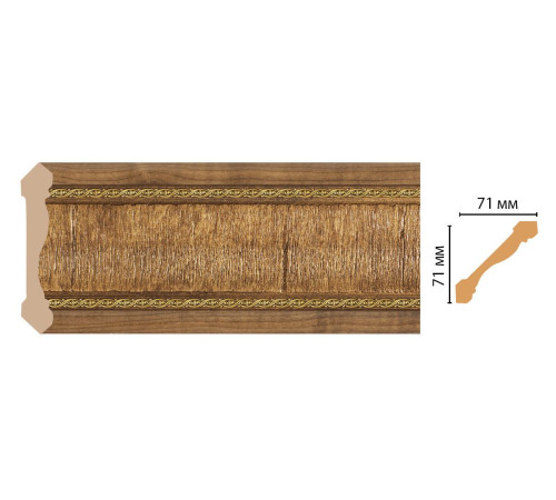 Плинтус потолочный DECOMASTER 172-4 71х71х2400 мм 35907