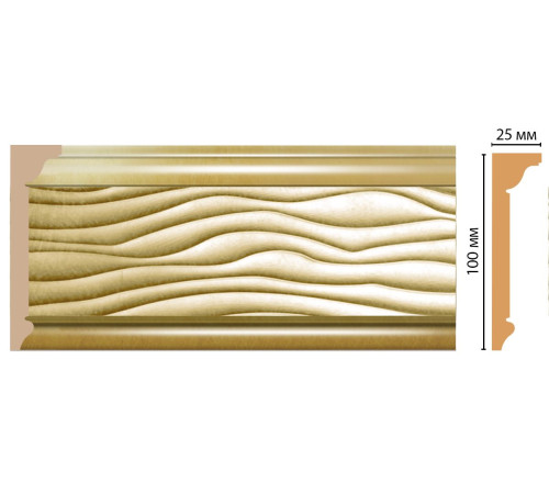 Плинтус потолочный Decomaster D218-374 100х25х2400 мм D218-374