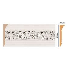 Плинтус потолочный DECOMASTER D226-60 90х20х2400 мм D226-60