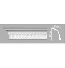 Плинтус потолочный DECOMASTER 95093 с рисунком 140х85х2400 мм 95093