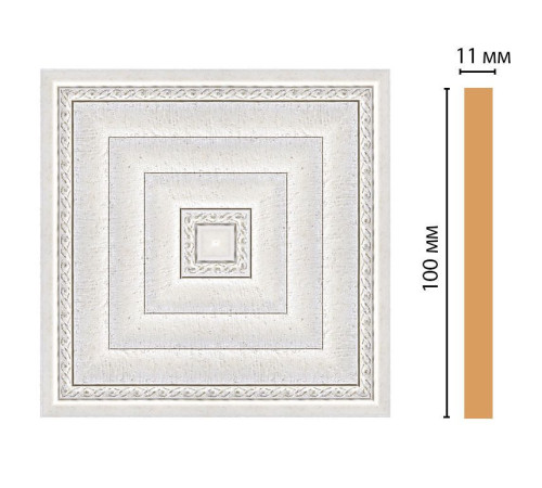 Вставка декоративная цветная DECOMASTER 100х100х11 мм полистирол 156-2-42