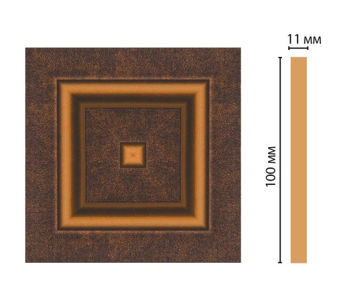 Вставка декоративная Decomaster D205-56 полистирол 100х100х11 мм D205-56