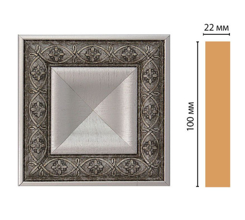 Вставка декоративная DECOMASTER D207 100x100x22 мм D207-55