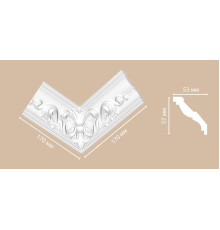 Угол внутренний DECOMASTER DP-350R 57х53х170 мм DP-350R