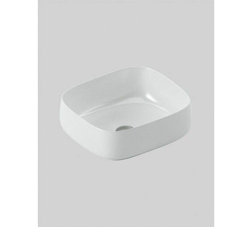 Раковина накладная Artceram Cognac Quadro 460х410х155 мм белый глянцевый COL0070100