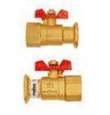 Кран шаровой запорный Meibes латунный FL х ВР 1 1/4 с фланцем M61840