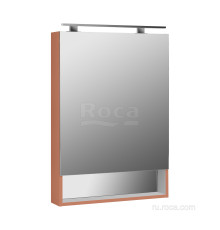 Зеркальный шкаф Roca The Gap 600х850х129 мм LED-подсветка терракота ZRU9307840