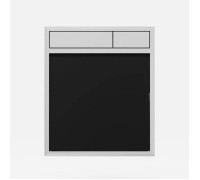 Панель управления SANIT LIS стекло черное/хром 16.734.00.0046