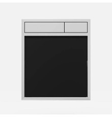 Панель управления SANIT LIS стекло черное/хром 16.734.00.0046