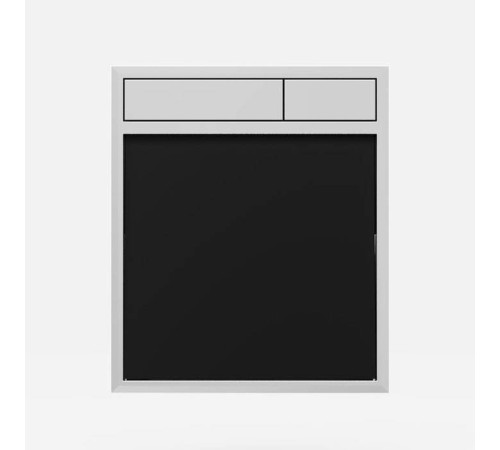 Панель управления SANIT LIS стекло черное/хром 16.734.00.0046